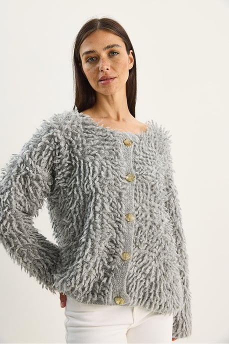 Strukturierter Knopf-Cardigan - Image 3