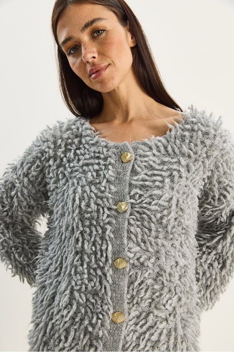Strukturierter Knopf-Cardigan - Image 6