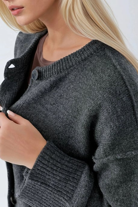 Lässiger Knopfstrick-Cardigan - Image 4