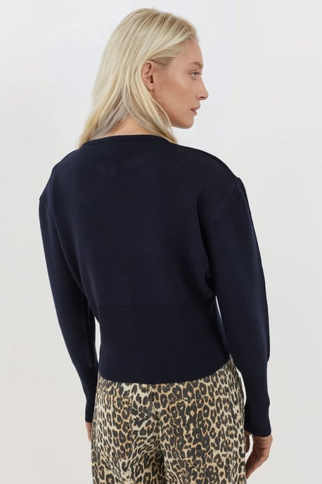 Slim Fit Rundhalsstrickjacke - Image 4