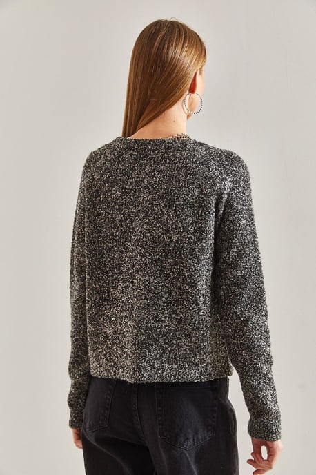 Strukturierter Strick-Cardigan mit Knopfverschluss - Image 4