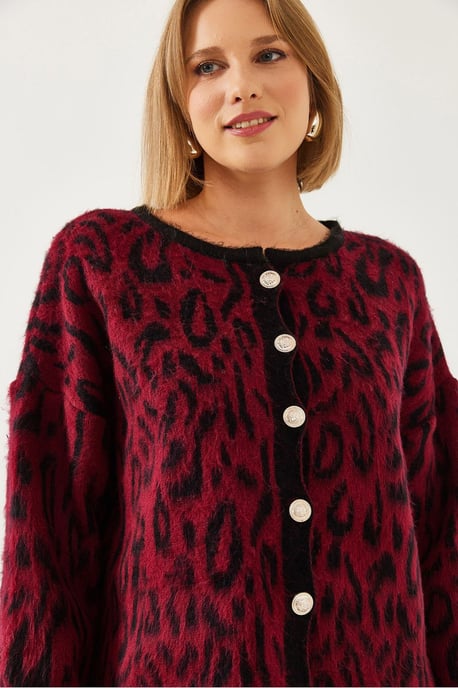 Übergroßer bestickter Strickjacke - Image 2