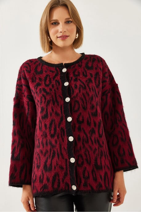 Übergroßer bestickter Strickjacke - Image 4