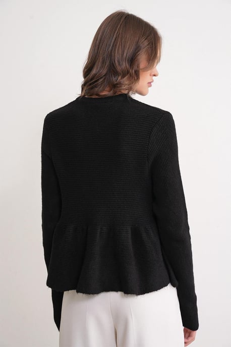 Rippstrick-Cardigan mit Rundhalsausschnitt - Image 6