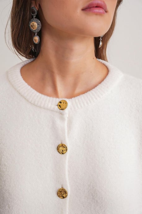 Knopfrippstrickjacke - Image 6