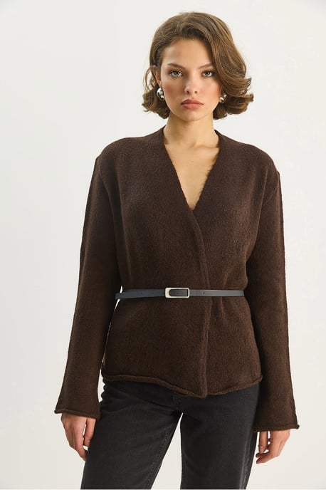 Gürtel-Details Cardigan - Image 2