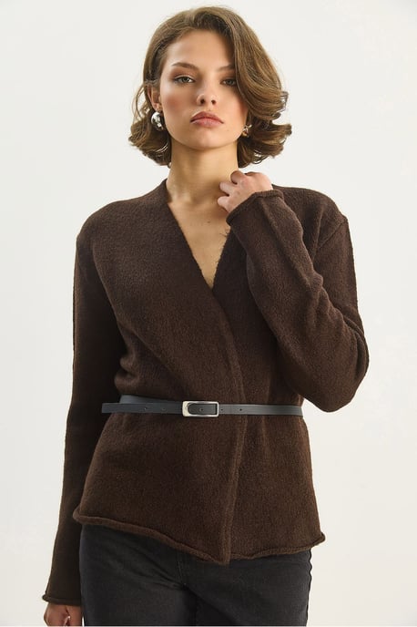 Gürtel-Details Cardigan - Image 3