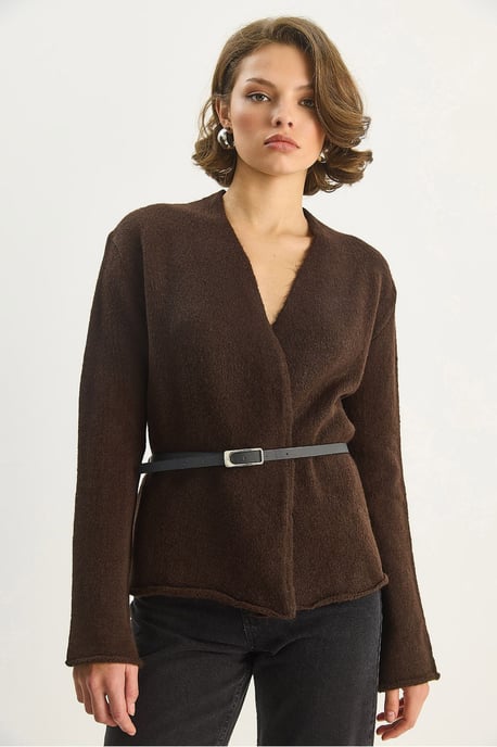 Gürtel-Details Cardigan - Image 5