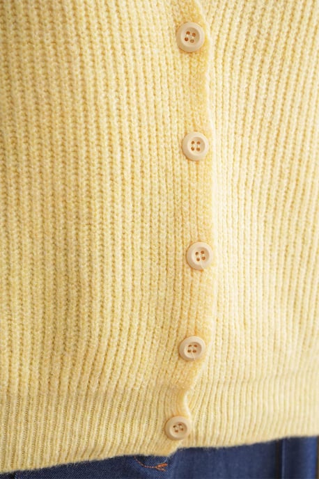 Texturierten V-Ausschnitt Knöpfen Cardigan - Image 6