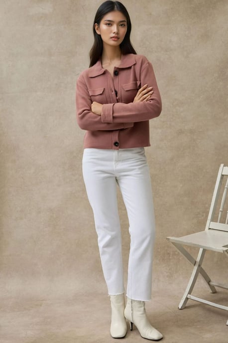Knopfcardigan mit Taschen - Image 3