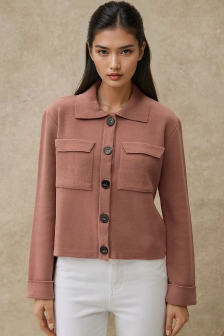 Knopfcardigan mit Taschen - Image 6