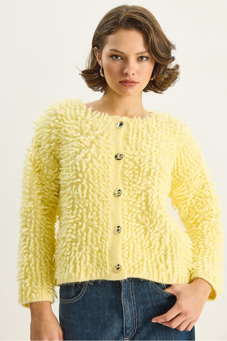 Strukturierter Knopf-Cardigan - Image 3