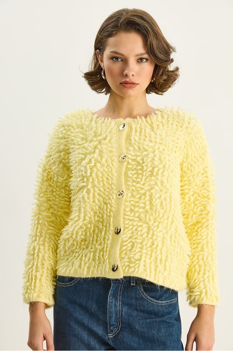 Strukturierter Knopf-Cardigan - Image 4
