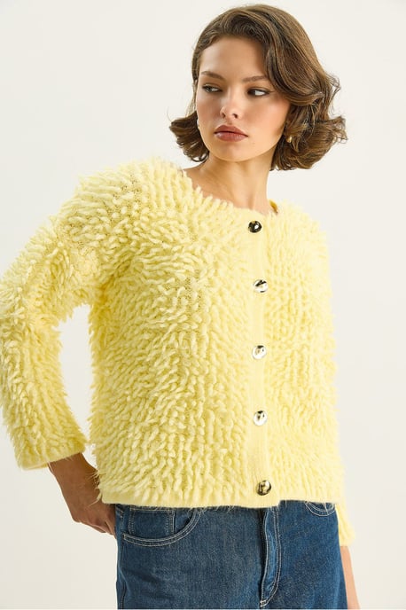 Strukturierter Knopf-Cardigan - Image 5