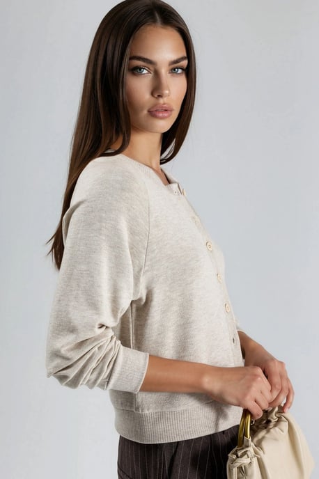 Rundhals-Knopf-Kardigan - Image 3