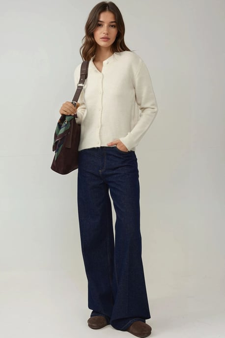 Crew-Neck Strickjacke mit weichem Griff - Image 3