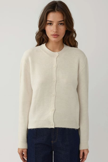 Crew-Neck Strickjacke mit weichem Griff - Image 5