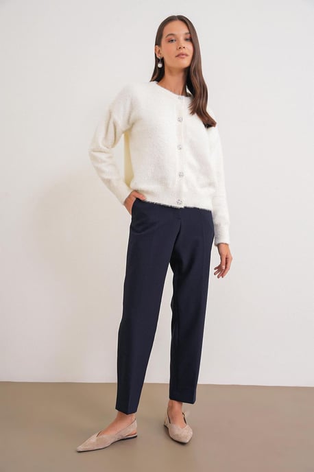 Geknöpfter Oversize Strick-Cardigan - Image 2