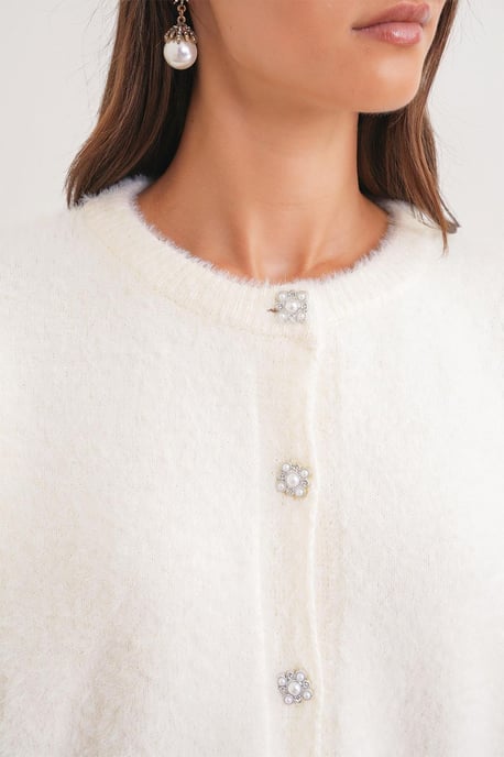 Geknöpfter Oversize Strick-Cardigan - Image 4