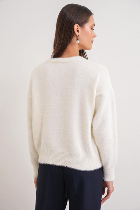 Geknöpfter Oversize Strick-Cardigan - Image 5