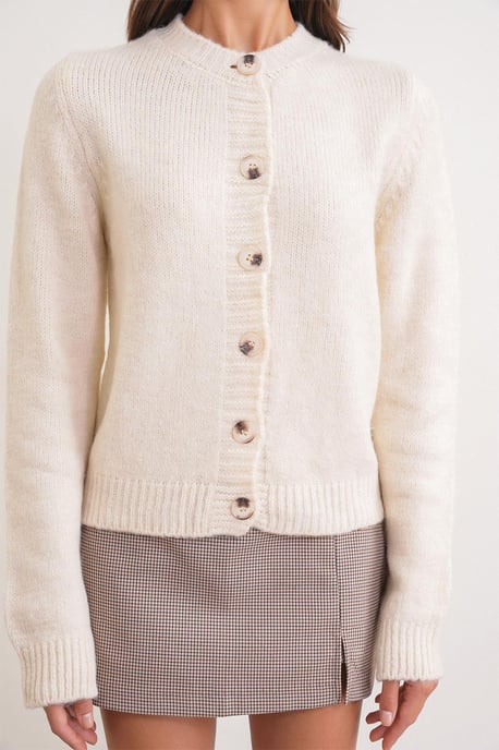 Rippstrick-Button-Cardigan - Image 4