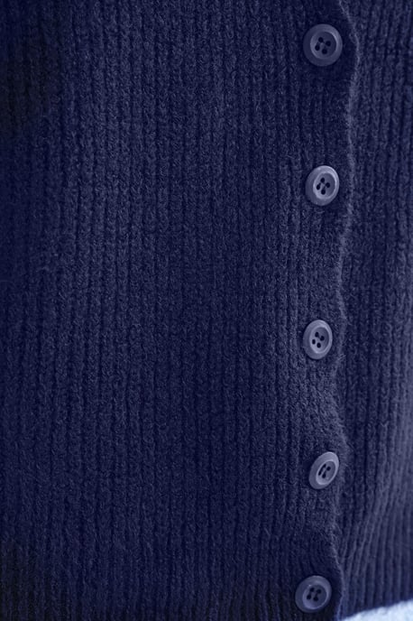 Strukturiertes V-Ausschnitt Knopf-Cardigan - Image 5