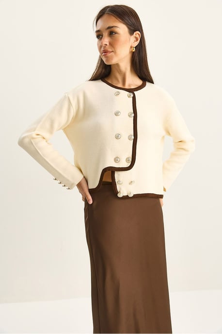 Rippstrick Knopf-Cardigan - Image 4