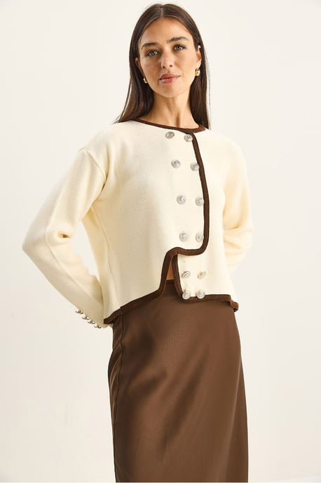 Rippstrick Knopf-Cardigan - Image 5