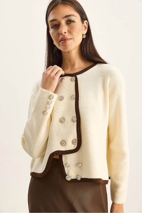 Rippstrick Knopf-Cardigan - Image 6