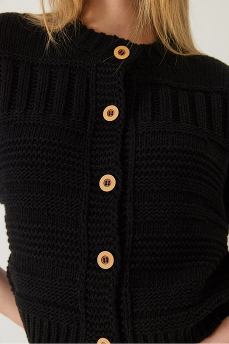 Knopf-Cardigan mit Rundhalsausschnitt - Image 5
