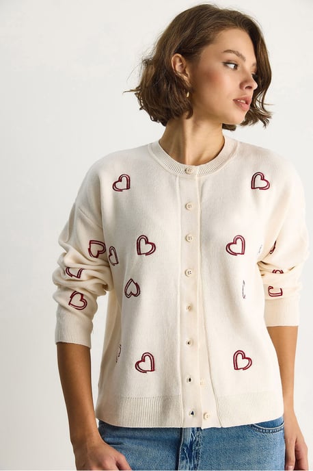Langer Strickcardigan mit Knopfkragen - Image 5