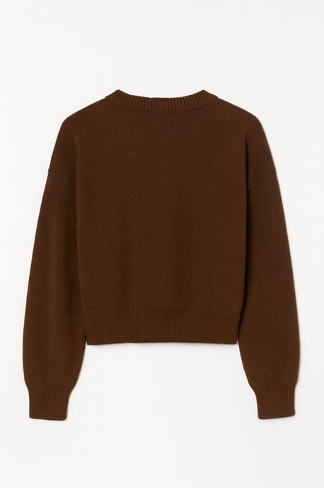 Rippstrick V-Ausschnitt Cardigan mit Bindeband - Image 2