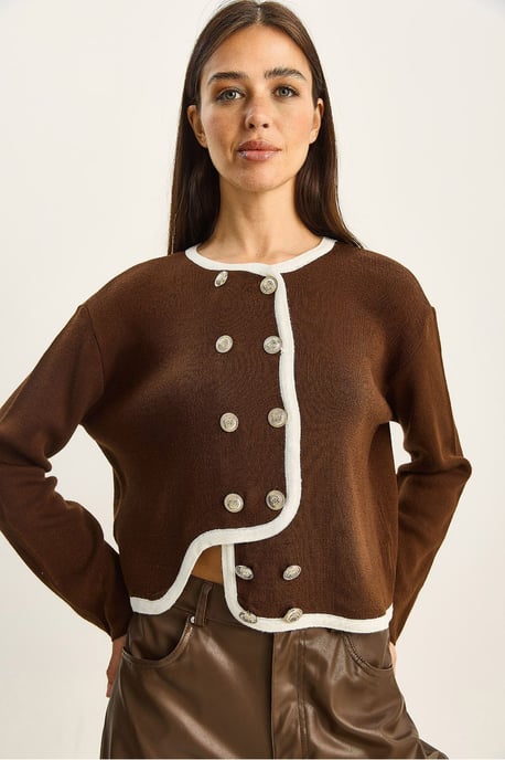 Rippstrick Knopf-Cardigan - Image 3