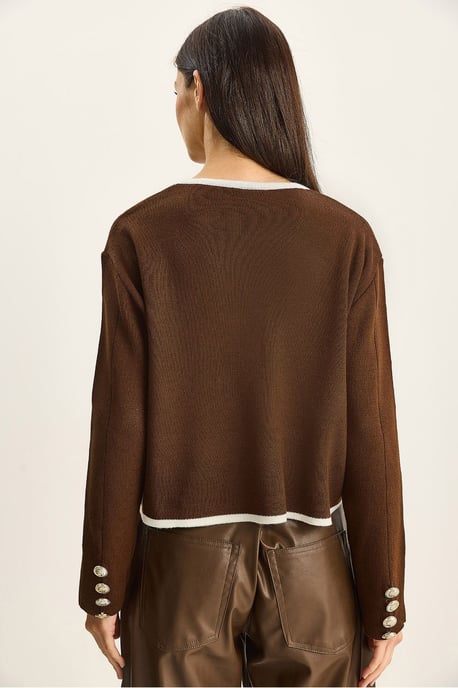 Rippstrick Knopf-Cardigan - Image 6