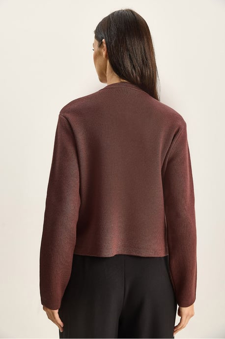 Rundhals Strick-Cardigan mit Schleifen-Detail - Image 5