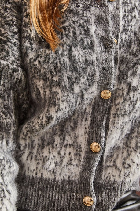 Strukturierter Kurz-Cardigan mit Knopfverschluss - Image 2