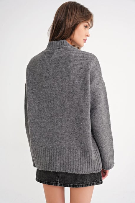 Gestreifter V-Ausschnitt Cardigan mit Knöpfen - Image 6