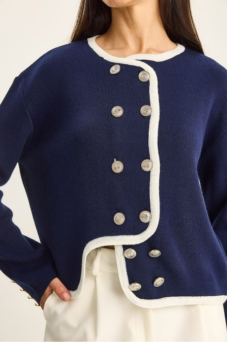 Rippstrick Knopf-Cardigan - Image 6
