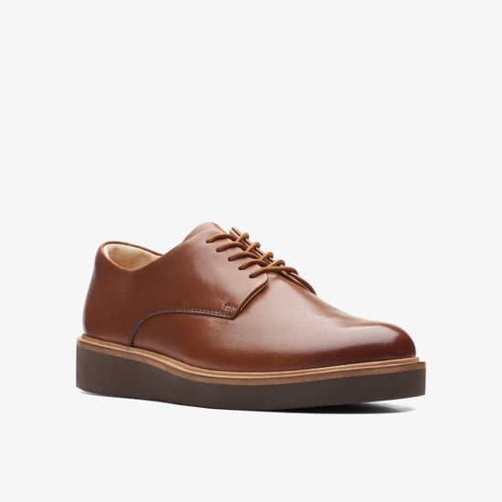 Glickly Derby Dark Tan Lea Schuhe - Image 3