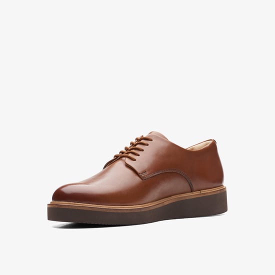 Glickly Derby Dark Tan Lea Schuhe - Image 4
