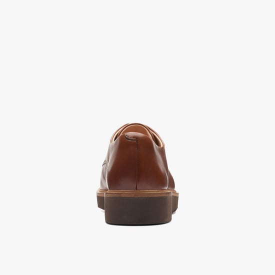 Glickly Derby Dark Tan Lea Schuhe - Image 5