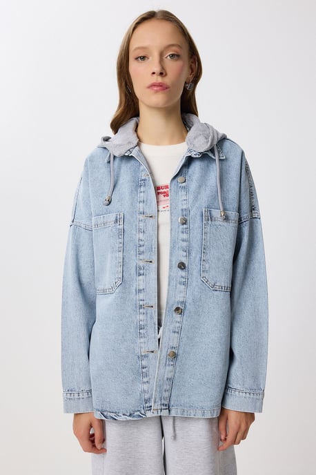 Kapuzdenimjacke - Image 4