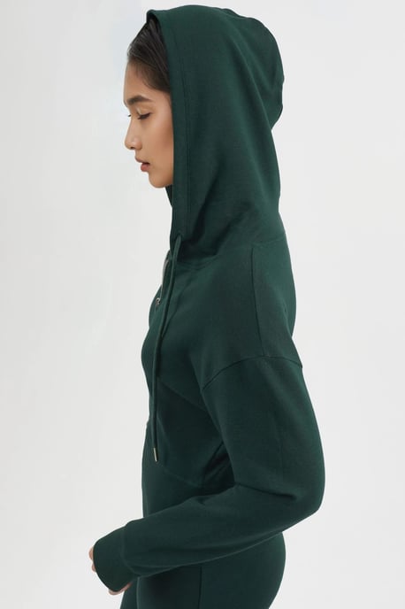 Kapuzenshirt mit langen Ärmeln und Reißverschluss - Image 2