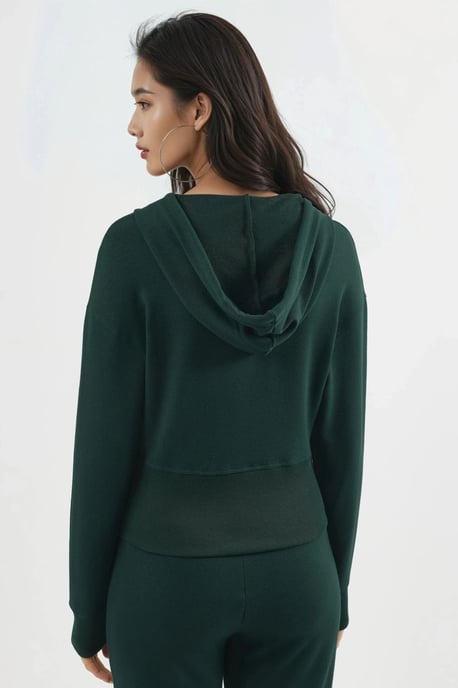 Kapuzenshirt mit langen Ärmeln und Reißverschluss - Image 3