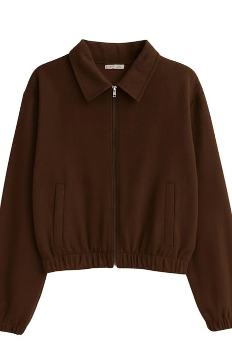 Lässig geschnittene Reißverschlussjacke mit Taschen - Image 2