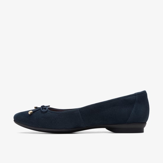 Candra Light Navy Suede Schuhe - Image 2