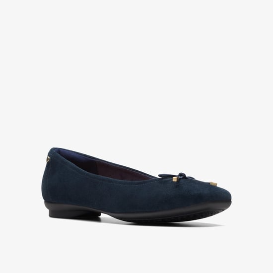 Candra Light Navy Suede Schuhe - Image 3