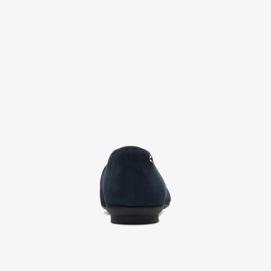 Candra Light Navy Suede Schuhe - Image 5