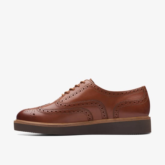 Glickly Brogue Dunkelbraune Leder Schuhe - Image 2