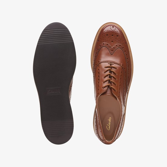 Glickly Brogue Dunkelbraune Leder Schuhe - Image 6